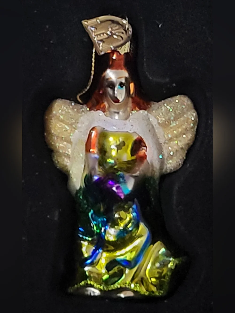 Thomas Pacconi Classics Angels Blown Glass Angel Christmas Ornaments - set of 10 - Picture 7 of 16